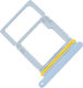 Sim Card Tray Samsung Galaxy A17 4G Einzelkarten-Version Hellblau
