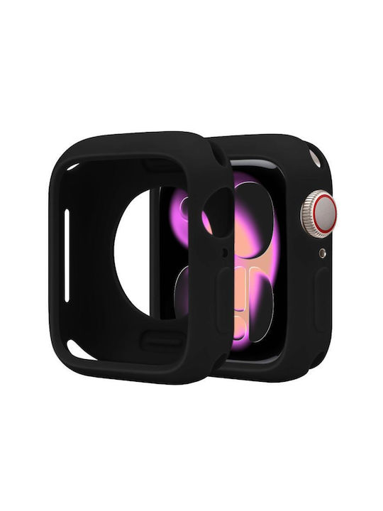 Apple Watch Series 11/10 46mm Silicone Watch Case Candy Half Coverage Black