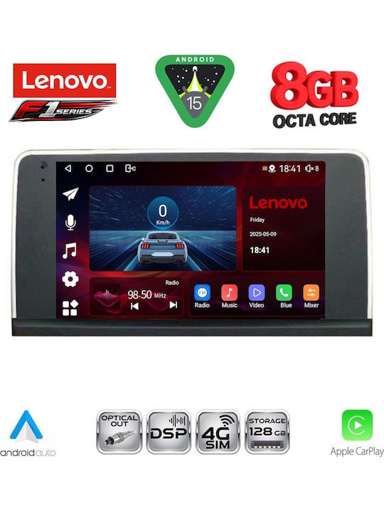 Lenovo Car Audio System for BMW X5 (E70) / X6 (E71) 2006-2009 (Bluetooth/USB/WiFi/GPS/Apple-Carplay/Android-Auto) with Touch Screen 9"