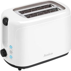 Amica Toaster 2 Slots 750W White