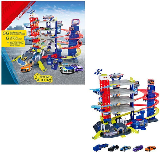 Majorette Garage Super Chase Center Plus 5 Vehicles for 5 Plus Years