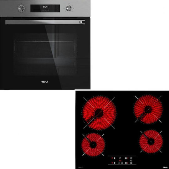 Teka HSB Cuptor Deasupra Blatului 70lt cu Plite Ceramice L60cm.