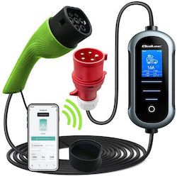 Qoltec Electric Car Charger 22kW with Built-in Cable 7m Type 2 Qoltec Electric Car Charger 22kW with Built-in Cable 7m Type 2