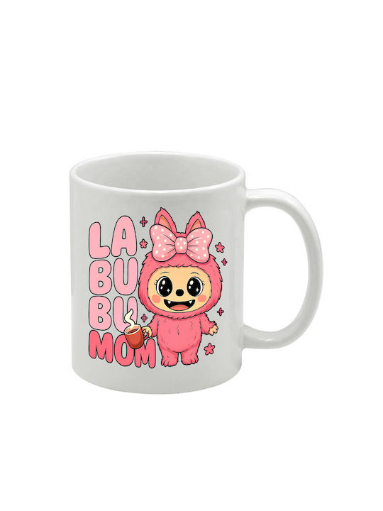 Λευκή Κούπα Labubu