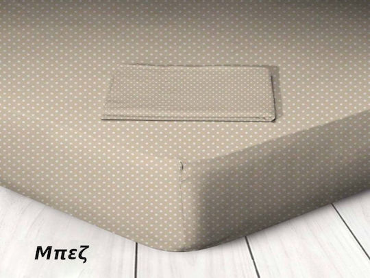 Bettlaken King Size mit Gummiband 180x200cm. Beige
