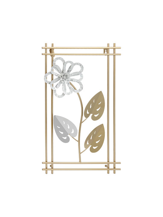 Keskor Wall Decor Gold Made of Metal 50x4x30cm