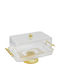 Keskor Cake Stand Gold 37x21x22cm