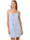 Vamp Winter Women's Nightdress Light Blue