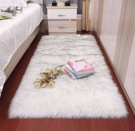 Mc Decor Modern Bedroom Rugs Set Wht 27255 3pcs
