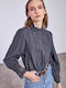 Celestino Women's Shirt Embroidery Dark Blue