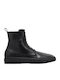 Leder Schwarz Herrenstiefel