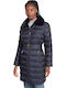 Women's Short Lifestyle Jacket for Winter Blue