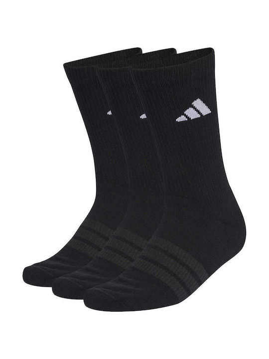 adidas Αθλητικές Κάλτσες Μαύρες 3 Ζεύγη