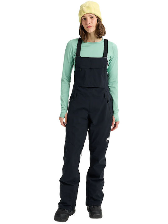 Burton Reserve 2l Stretch 3026610AS00 Women's Dungarees for Ski & Snowboard Black