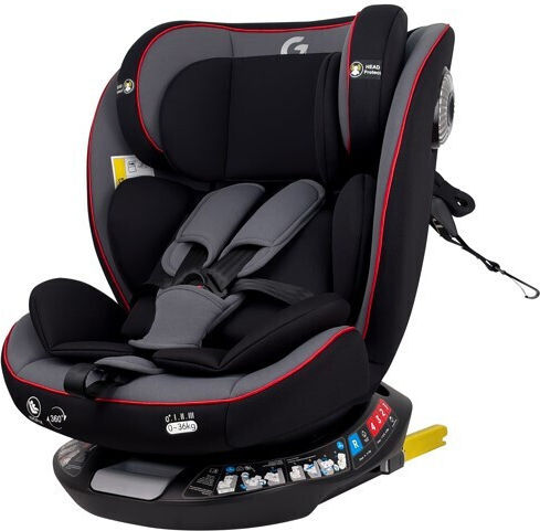 Fun Baby G Καθισματάκι Αυτοκινήτου i-Size με Isofix Γκρι Κόκκινο 0-36 kg
