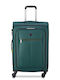 Delsey Dita Mittlerer Reise Koffer Grün mit 4 Räder Höhe 69cm
