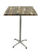 Pătrat Masă Bar Classic Grey 80x80x107buc