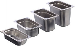 Stainless Steel Tray Raki Gastronorm Gf Gn 1/4 150mm Mn012323