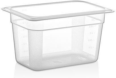 Tavă Gastronorm Policarbonat 1/4-150 265x162x150mm 3.7lt Transparentă