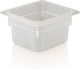 Raki Polypropylen Gastronorm Pfanne 1/6-100 176x162x100mm 1,5l Weiße