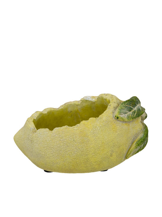 Artekko Planter Concrete Yellow 18.5x12x10.5cm.