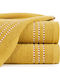 Eurofirany Πετσέτα Προσώπου Fiore 50x90εκ. Yellow Βάρους 500gr/m²