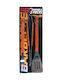 Raki 3-piece Grill Utensil Set Wooden Handle Mn019840