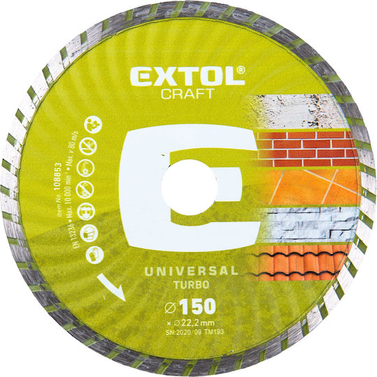 Extol Craft Schneidscheibe Baumaterialien 150mm