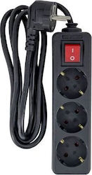 Microconnect Πολύπριζο 3 Θέσεων με Καλώδιο 3m Microconnect Πολύπριζο 3 Θέσεων με Καλώδιο 3m