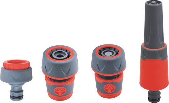 Set De 4 Piese Pentru Furtun Extol Premium 8876491 3/4" Reglabil