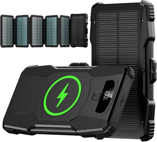 Linomag Power Bank Solar 10000mAh 22.5W Negru