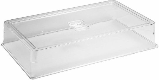 Capac Tăvi Gastronorm 1/1 100mm Raki 53x33xh10cm Transparent Policarbonat