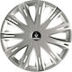 Versaco Car Hubcap Set Spark Cbx with Renault Emblem 15" 4pcs Silver