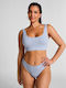 Dianne Hochtailliert Damen Zeichenfolge Blau