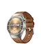 Einfarbiges Silikonarmband Huawei Watch Gt 6 Pro Braun