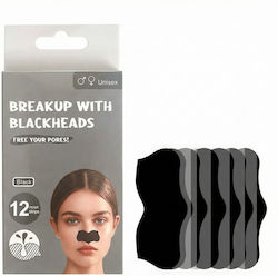 One Fashion Clear-up Nose Strips Face Cleansing Unisex Black 12 Pieces