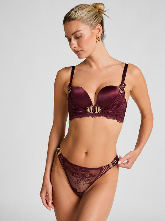 Hunkemöller Avela Κόκκινο Σουτιέν Push Up με Μπ...