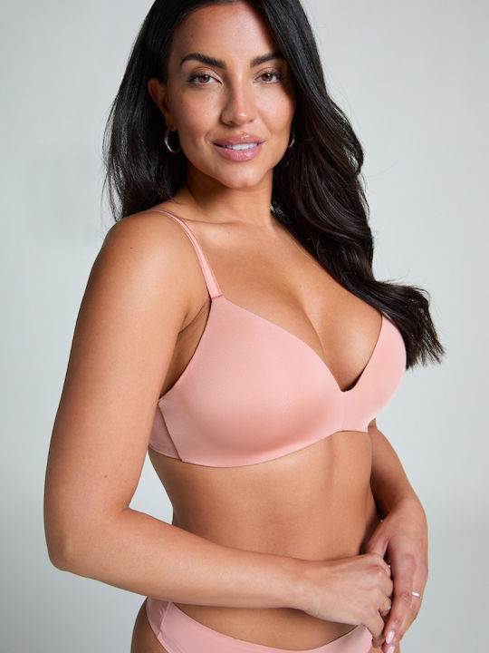 Hunkemöller Mona Μπεζ Σουτιέν χωρίς Ενίσχυση & ...