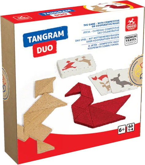 Joc de Societate Tangram Duo pentru 1-4 Jucători 6+ Ani D-Toys