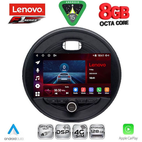 Lenovo Car Audio System for Mini Cooper Clubman Roadster and Countryman 2014-2019 Bluetooth USB Wi-Fi GPS Apple CarPlay Android Auto with 9 Inch Touch Screen LENOVO SSR 10066 CPA