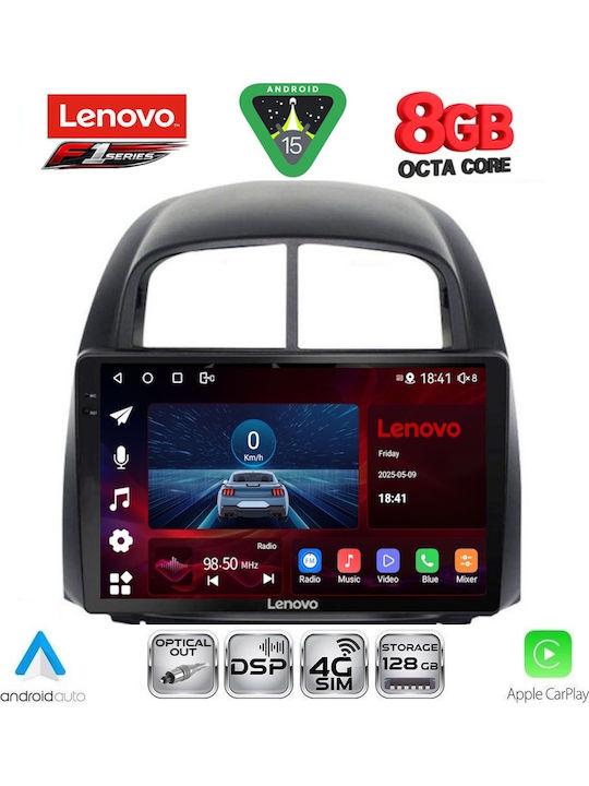 Lenovo Car Audio System for Daihatsu Sirion 2006-2012 Bluetooth USB Wi-Fi GPS Apple CarPlay Android Auto with 10-Inch Touch Screen LENOVO SSR 10124 CPA