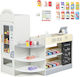 Costway Kids Supermarket Set with Cash Register & Vending Machine & Board