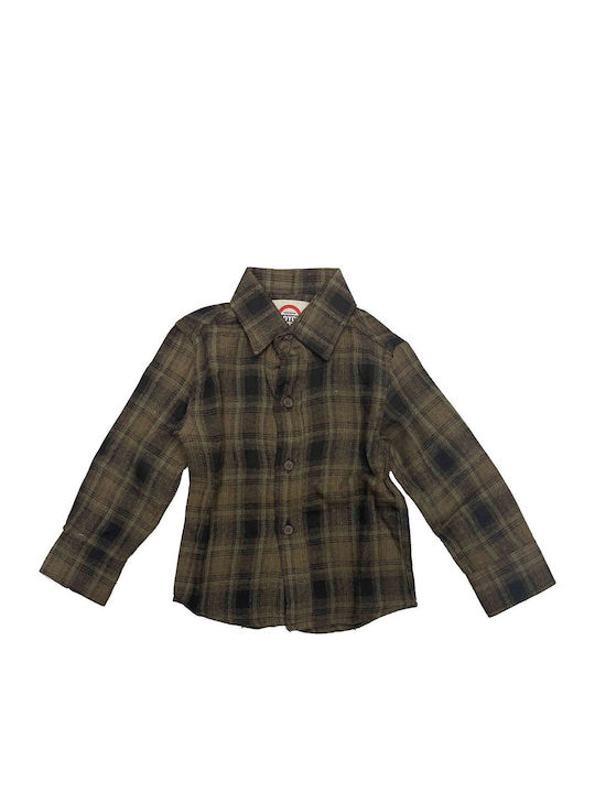 Joyce Kinder Hemd Langarm khaki