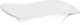 Bol Oval Din Melamină Raki Shatk 80x80x20.7cm Prezentare Bufet Alb