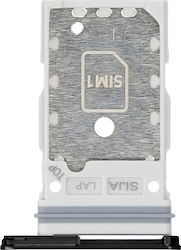 Clappio Original Sim Card Tray Galaxy S22 S22 Plus Dual Nano Sim Compartment Silver Clappio Original Sim Card Tray Galaxy S22 S22 Plus Dual Nano Sim Compartment Silver