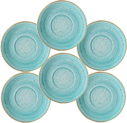Set 6 Porcelain Saucer Plates 16cm Tea Cup