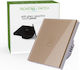 Waterproof Recessed Touch Wall Switch Lighting One-Way with Frame