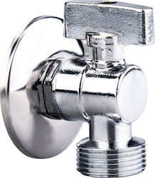 Angular Washing Machine Valve Balletto 81152 1 2"-3 4" Metal