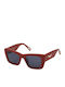Zadig & Voltaire Women's Sunglasses with Red Plastic Frame and Red Lens