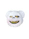 Creepy Bear Mască Tărcată de Urs 25x25cm Albă